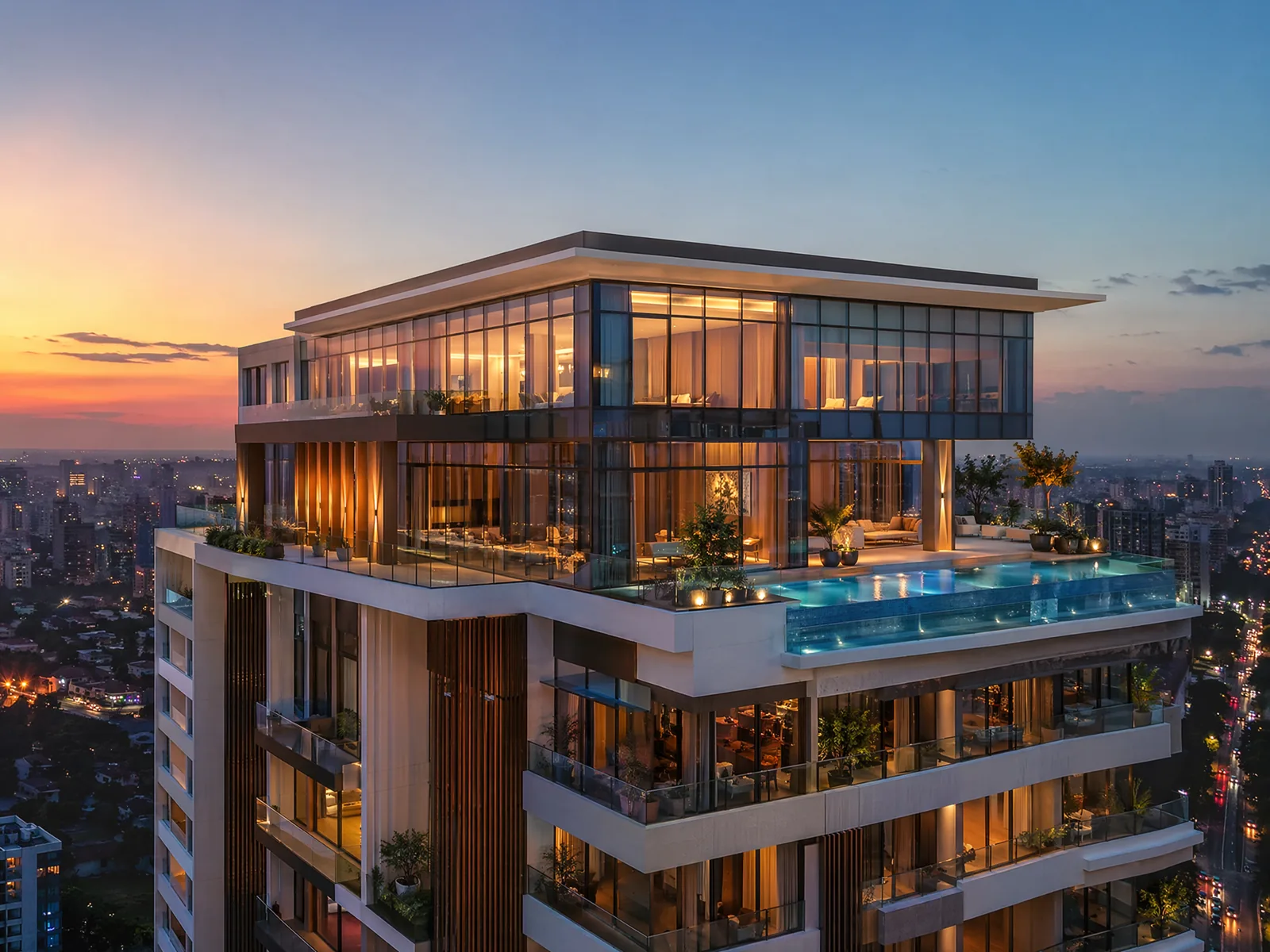 Anga Sky Penthouse finished exterior