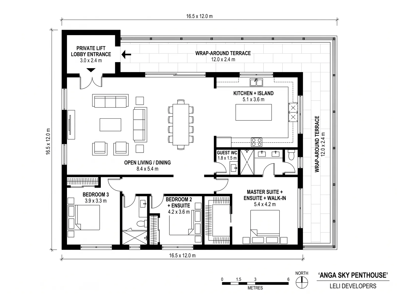Anga Sky Penthouse floor plan