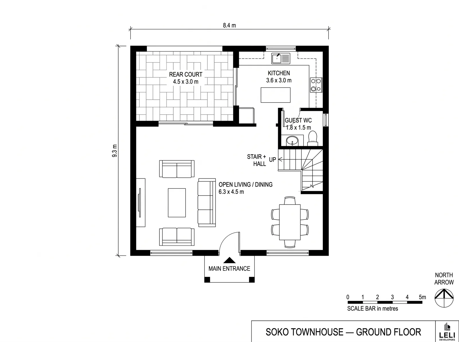 Soko Townhouse floor plan