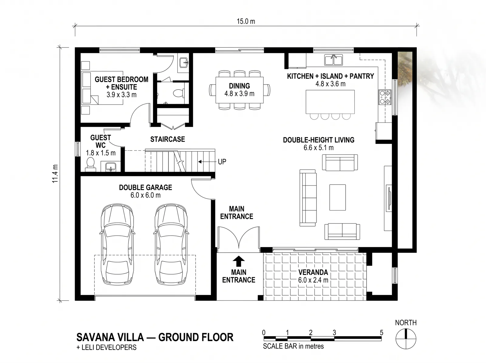 Savana Villa floor plan